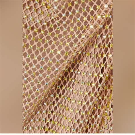 Self Portrait Dresses Self Portrait Nude Diamant Off The Shoulder