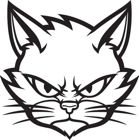 Premium Vector Sleek And Mysterious Cat Emblem Graceful Paws And Tail