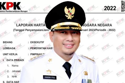 Jadi Bupati Terkaya Di Gorontalo Inilah Harta Kekayaan Hamim Pou