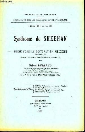 Syndrome De Sheehan Th Se Pour Le Doctorat En M Decine N De