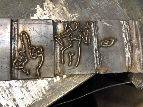 Weld Porn NSFW Lol Drew These Back In 2019 Near End Of My Welding Course Buddy At Work Said I