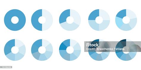 Blue Circle Infographic Circle Process Chart Cycle Diagram Segment