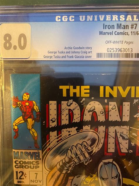 Invincible Iron Man 7 CGC 8 0 RARE Gladiator Catawiki