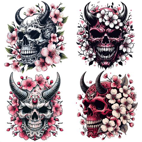 Premium Vector | DEMON SKULL VECTOR BUNDLE