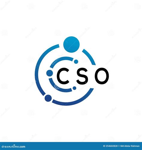 Cso Letter Logo Design On White Background Cso Creative Initials