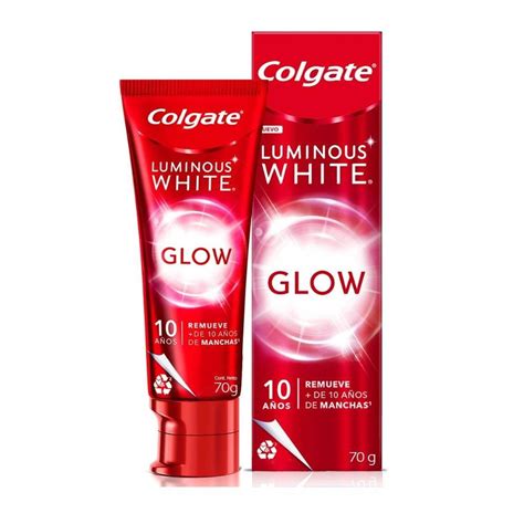 Pasta Dental Colgate Luminous White Glow Blanqueadora 70 G Bodega