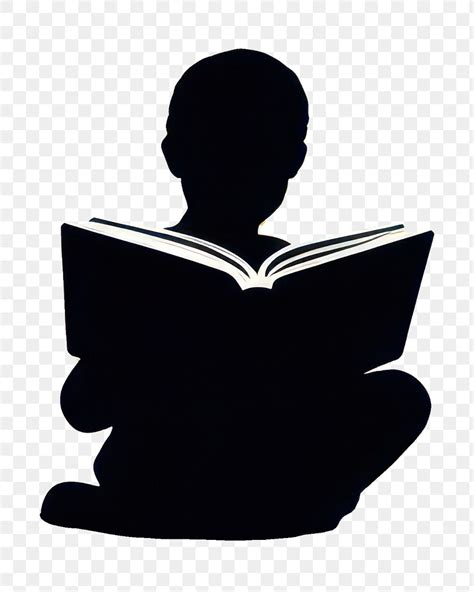 Png Child Reading Book Silhouette Premium Png Rawpixel