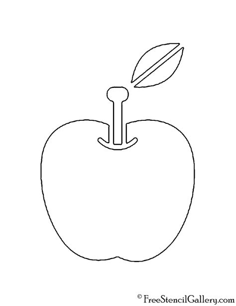 Apple Stencil Printable