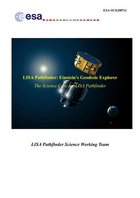 Pdf Lisa Pathfinder Einstein S Geodesic Explorer Dokumen Tips