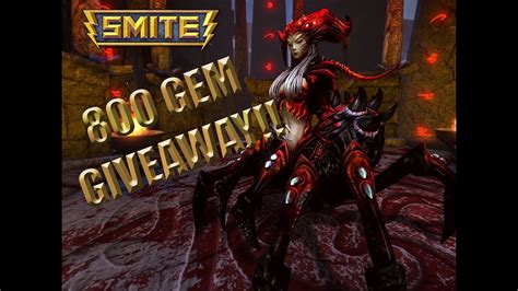 Gem Giveaway Smite Closed Youtube