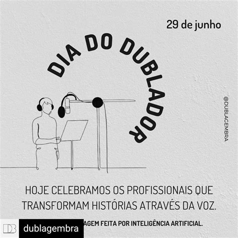 Reposted From Dublagembra Feliz Dia Do Dublador Hoje Celebramos