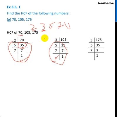 Find The Hcf Of Hcf Of Numbers Teachoo