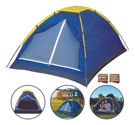 Barraca Camping Iglu Para Pessoas Azul Mor