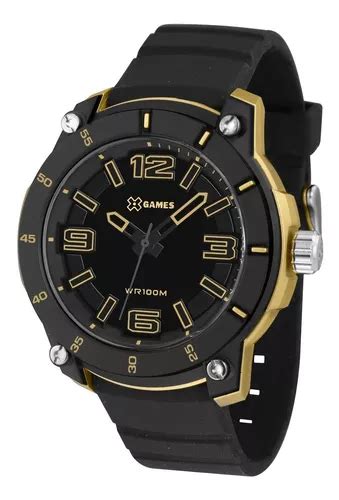 Reloj X games para hombre Xmpp0023 P2px analógico dorado correa