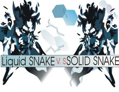 Solid snake vs. Liquid snake by fatnsexy06 on DeviantArt