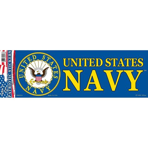 U.S. Navy Bumper Sticker 3-1/4"X9" | Michaels