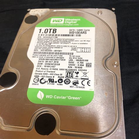 WDC WD10EARS-00Y5B1 1TB - lalala-web.co.jp