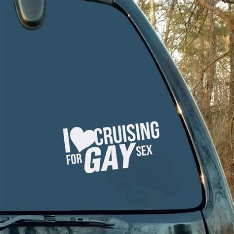 Amo Cruising Para Gay Sex Sticker Decal Funny Car Bumper Moda Personalidad Creatividad Clásico