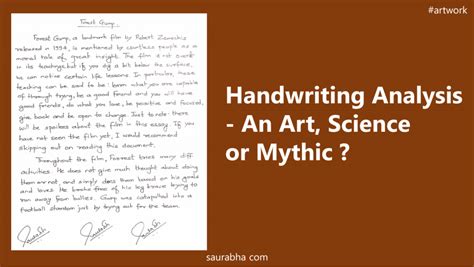 Handwriting Analysis – An Art, Science or Mythic ? - Saurabha Joglekar