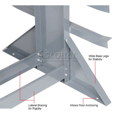 Horizontal Storage Rack 9 Levels 2600 Lb Capacity 246291