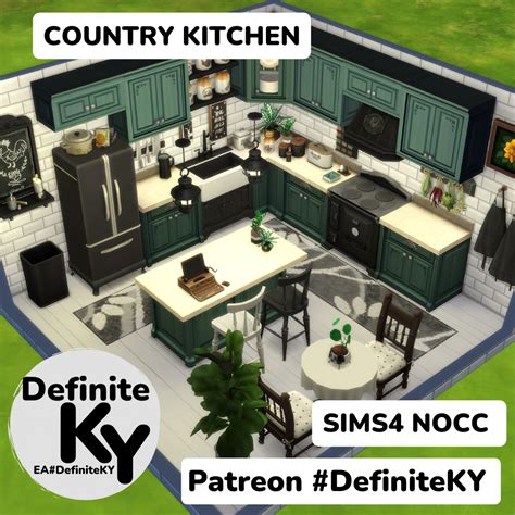 Sims4 Ts4 Nocc Basegame Kitchen Definiteky Artofit