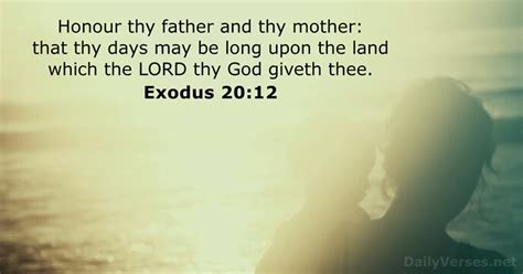 May 8 2022 Bible Verse Of The Day KJV Exodus 20 12 DailyVerses Net