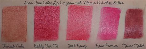 Avon True Color Lip Crayons Swatches Tea And Nail Polish