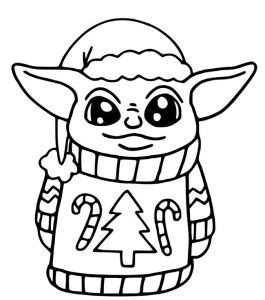 Desenhos Do Baby Yoda Para Imprimir E Colorir Pintar