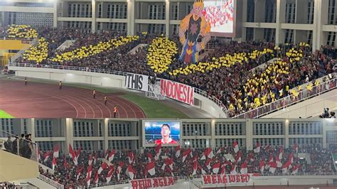 KOREO ULTRAS GARUDA LA GRANDE LAGA INDONESIA U23 AFC 2024 YouTube