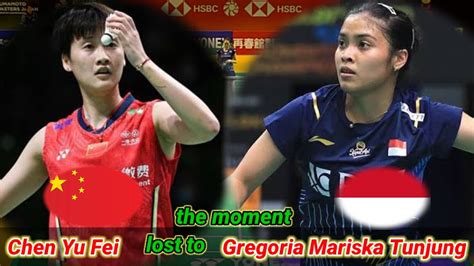 Badminton Gregoria Mariska Tunjung Ina Vs Chn Chen Yu Fei Womens