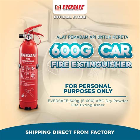 HQ EVERSAFE 600g Fire Extinguisher Car House EVERSAFE 600g Alat