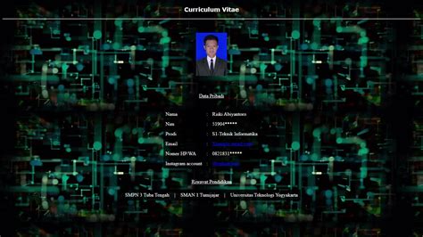 Cara Membuat Curriculum Vitae Dengan Kode Html Dan Css Sobatika
