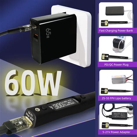 60W Type C Soldering Iron Kit Anti-static Soldering Pen - SEQURE S60P