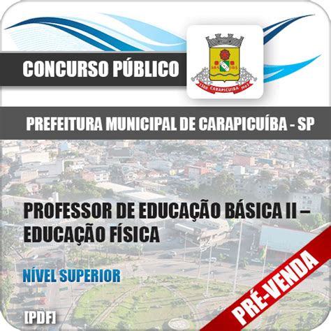 Apostila Pref Carapicuíba SP 2018 Prof Ed Básica II Ed Física