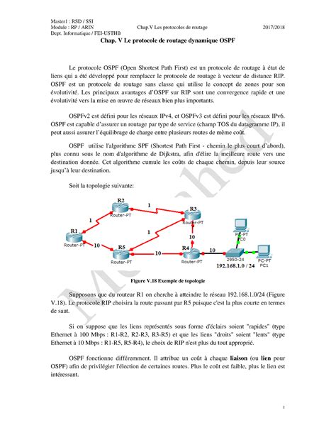 Ospf Ospf Module Rp Arin Chap Les Protocoles De Routage