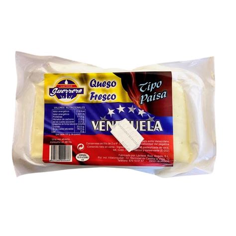 🥇 Queso Tipo Paisa 350 Gr Lacteos Guerrero Mándalo Market