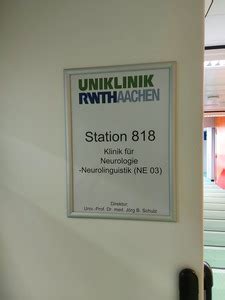 Erhaltung Der Aphasie Station Rwth Uni Klinik Aachen Weact