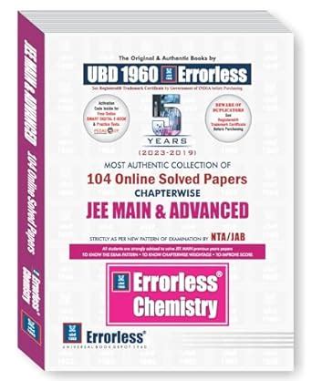 Ubd Errorless Chemistry Online Year Chapterwise Solved Papers