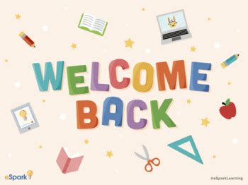 "Welcome Back" Poster | Back to School | FREE Printable by eSpark Learning