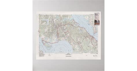 Colonial National Historic Park Map 1981 Poster Zazzle