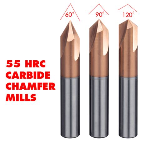 55hrc Carbide Chamfering Mill Cutter Dingrui Tools