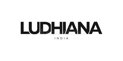 Ludhiana In The India Emblem The Design Features A Geometric Style