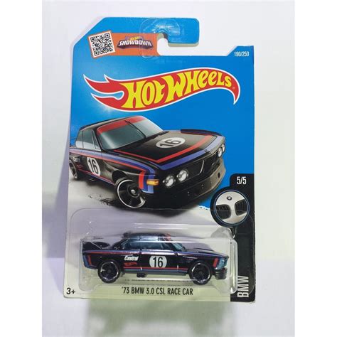 Jual HOT WHEELS BMW 3 0 CSL RACE CAR HITAM Shopee Indonesia