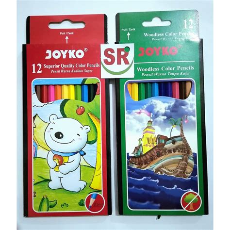 Jual Joyko Pensil Warna Panjang 1 Set Isi 12 Warna Shopee Indonesia