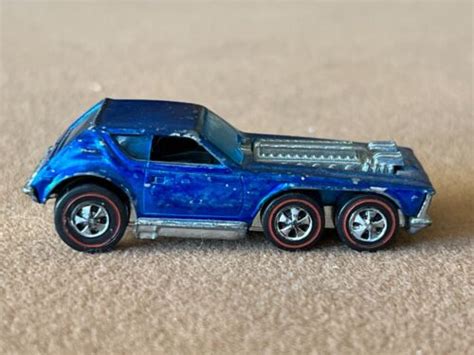 1971 Hot Wheels Redline Open Fire Very Rare Blue Ebay