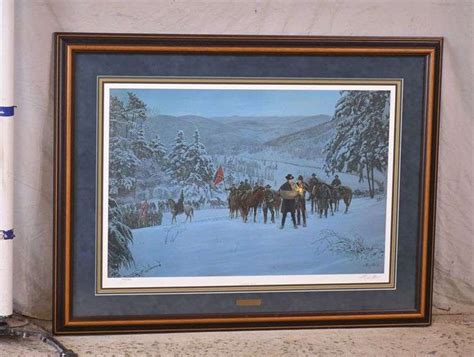 Large Signed Limited Edition Framed Print Confederate Winter By Mort