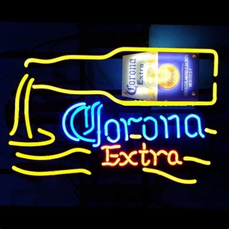 Queen Sense 17 X14 Coronas Extra Dumping Bottle Neon Sign Man Cave