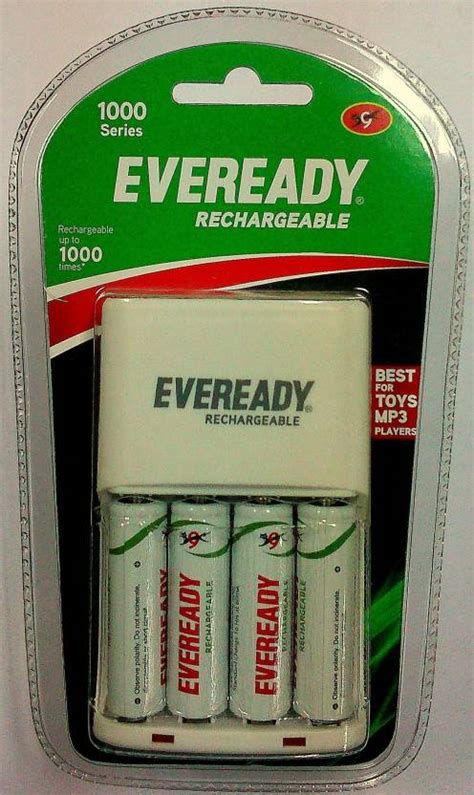 Eveready 1000 Series With 4 Aa Rechargeable Battery Mobile Charger