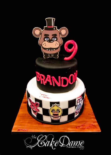 Five Nights At Freddys Cake Ideas Fnaf Cakes Birthdays Fnaf Cake