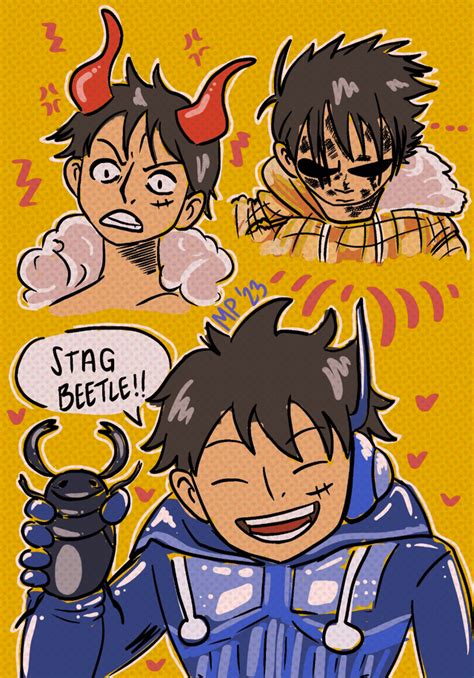 My favorite Luffy manga panels (doodles by me!) : r/OnePiece